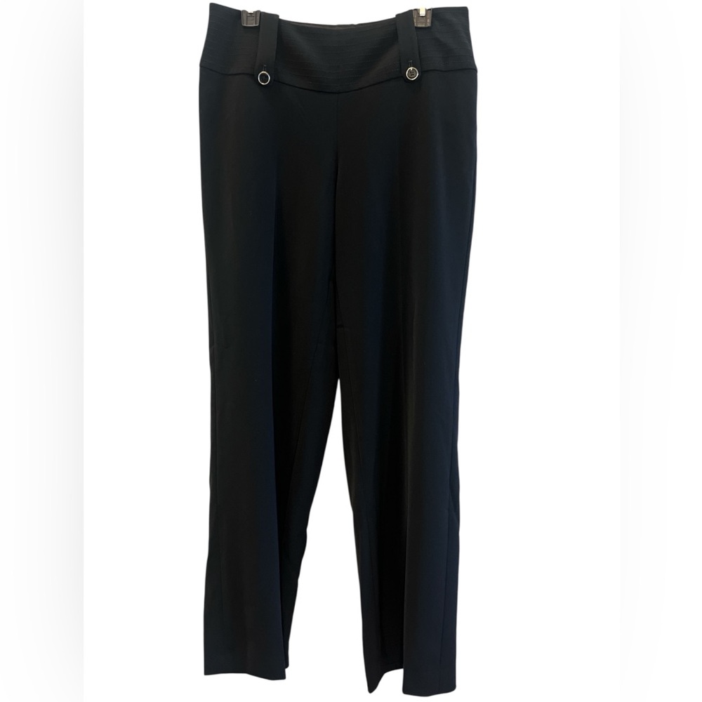 White House Black Market Black Straight-Leg Dress Trousers - Picture 2 of 10